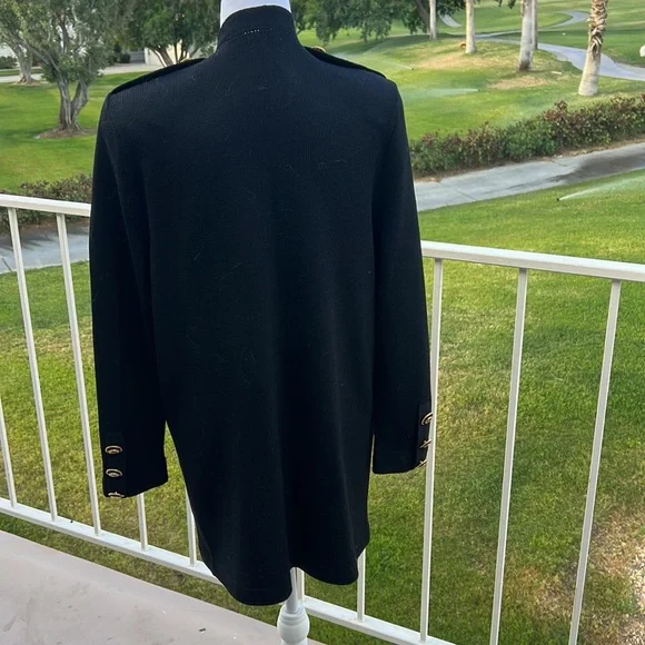 St. John Knitted Black cardigan size medium